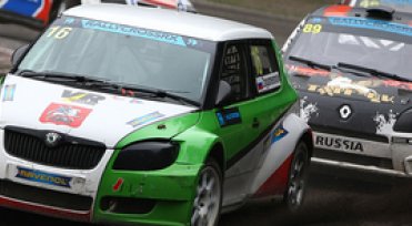 FIA Rallycross Europameisterschaft: Volland Racing mit Zagumennov  und Navickas auf dem Estering