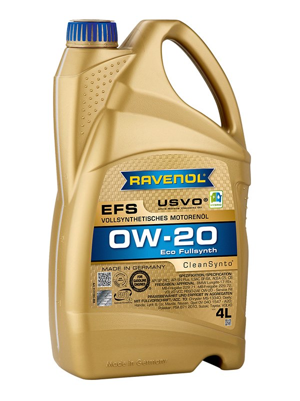 RAVENOL EFS EcoFullSynth. SAE 0W-20 4 L