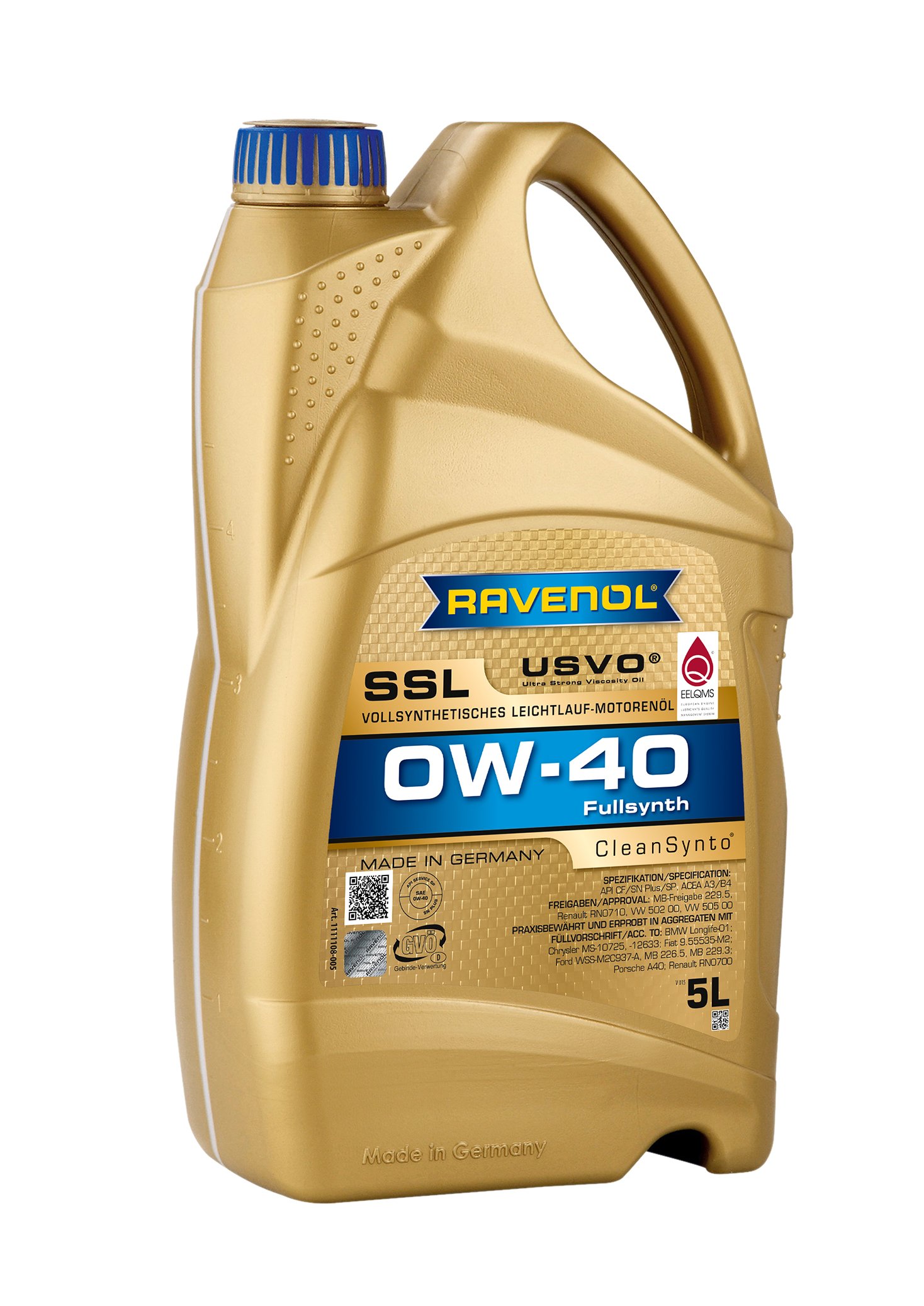 RAVENOL Super Synthetik Öl SSL SAE 0W-40 5 L