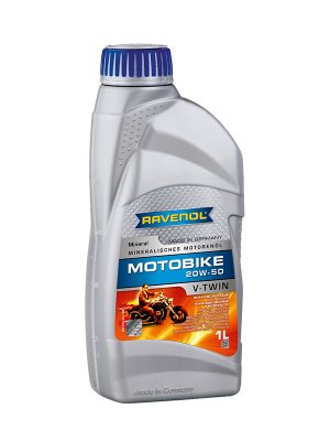 RAVENOL Motobike V-Twin SAE 20W-50 Mineral Product image for RAVENOL Motobike V-Twin SAE 20W-50 Mineral