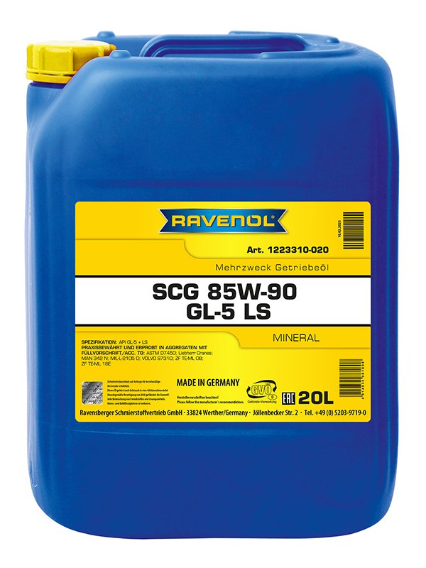 RAVENOL SCG Super Construction Gear 85W-90 GL-5 LS 20 L