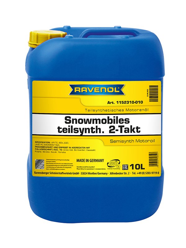 RAVENOL SNOWMOBILES Teilsynth. 2-Takt 10 L