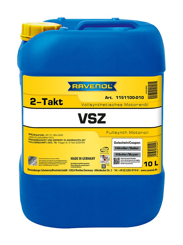 RAVENOL VSZ Zweitaktoel Vollsynth. 10 L