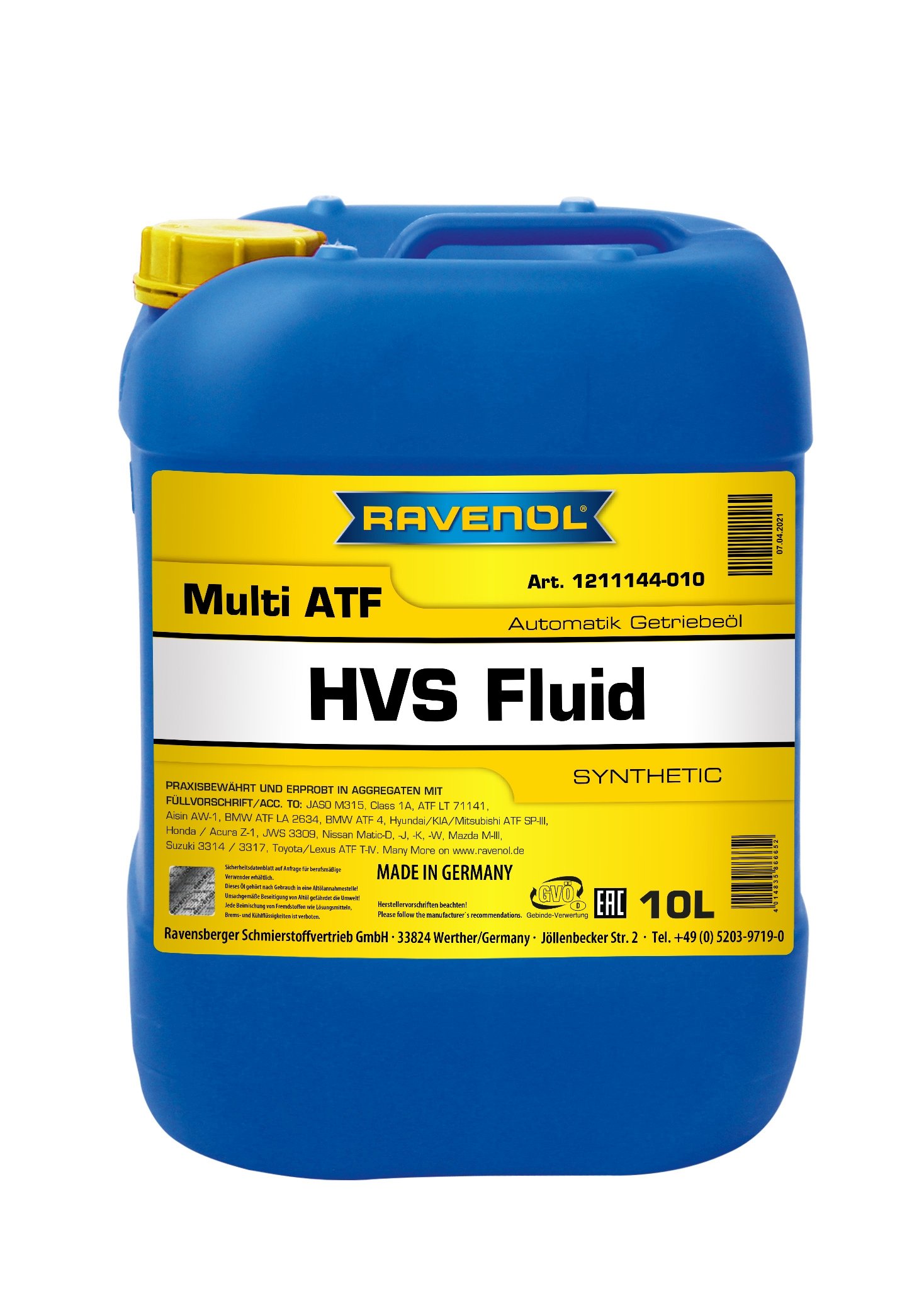 RAVENOL Multi ATF HVS Fluid 10 L