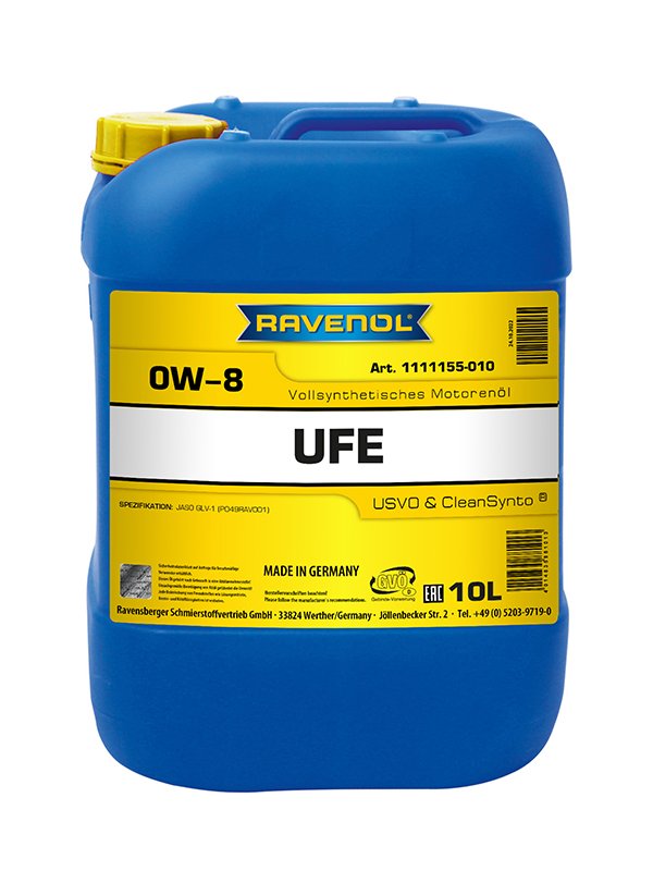 RAVENOL UFE Ultra Fuel Economy SAE 0W-8 10 L