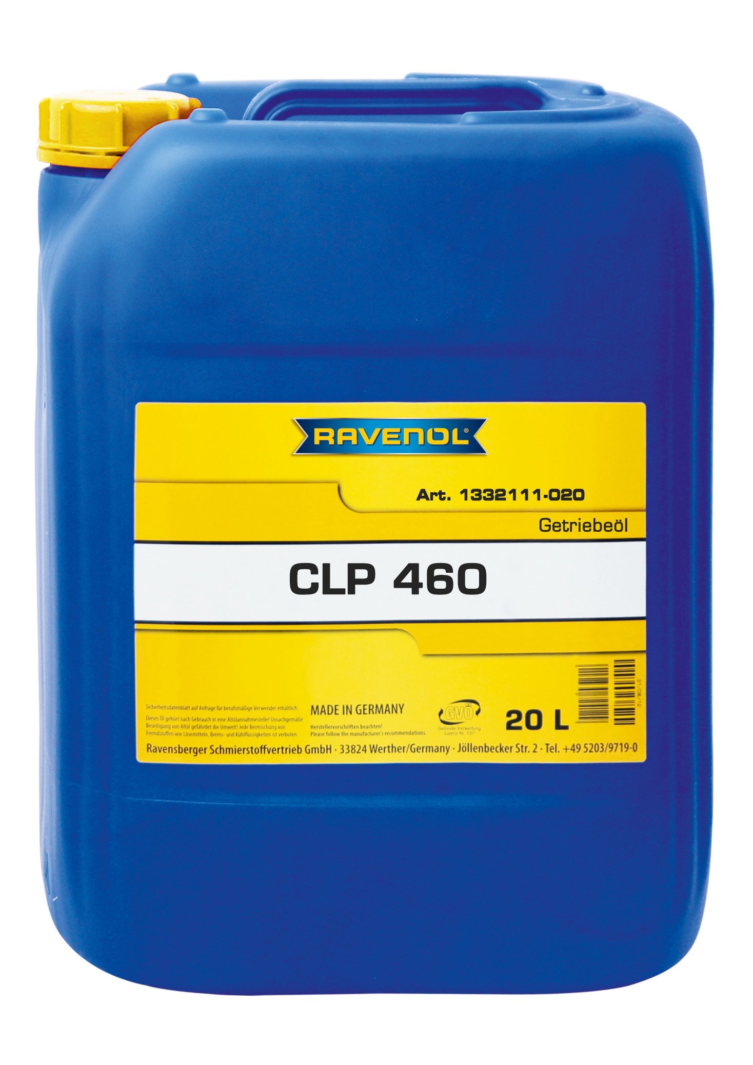RAVENOL Getriebeoel CLP 460 20 L
