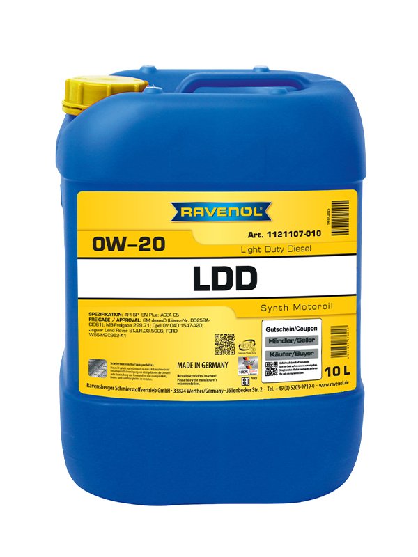 RAVENOL LDD Light Duty Diesel SAE 0W-20 10 L
