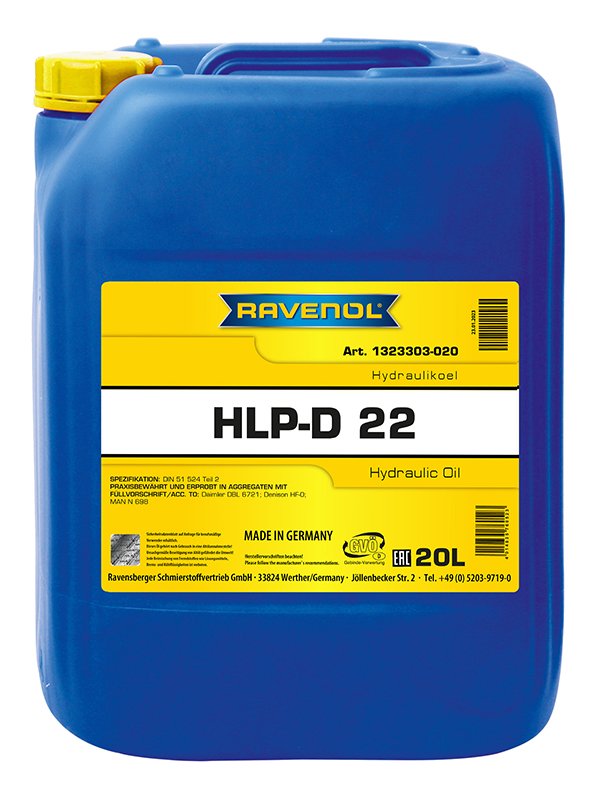 RAVENOL Hydraulikoel HLP-D 22 20 L