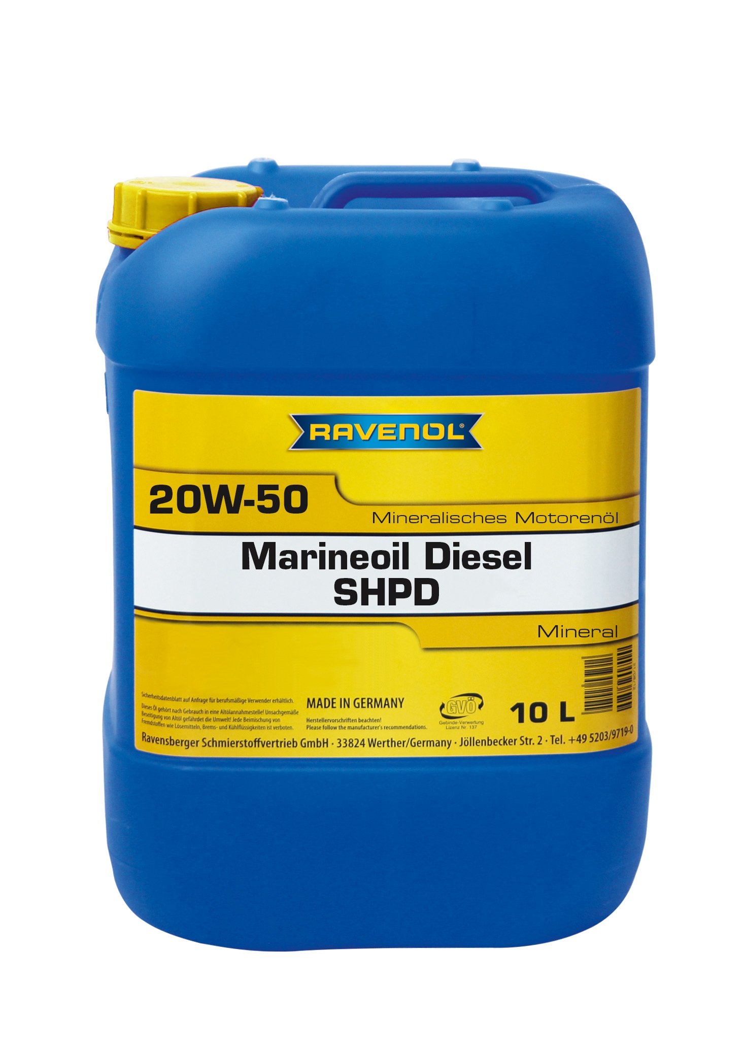 RAVENOL MARINEOIL DIESEL SHPD SAE 20W-50 10 L