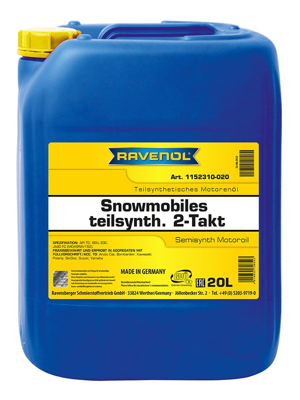 RAVENOL SNOWMOBILES Teilsynth. 2-Takt 20 L