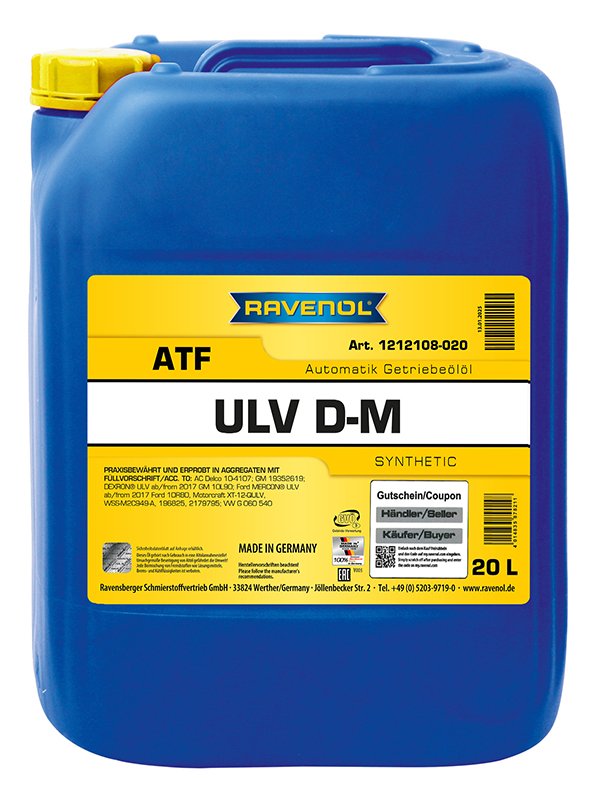 RAVENOL ATF ULV D-M 20 L