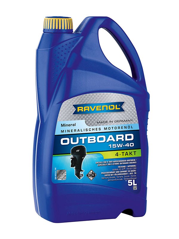RAVENOL Outboardoel 4T SAE 15W-40 5 L