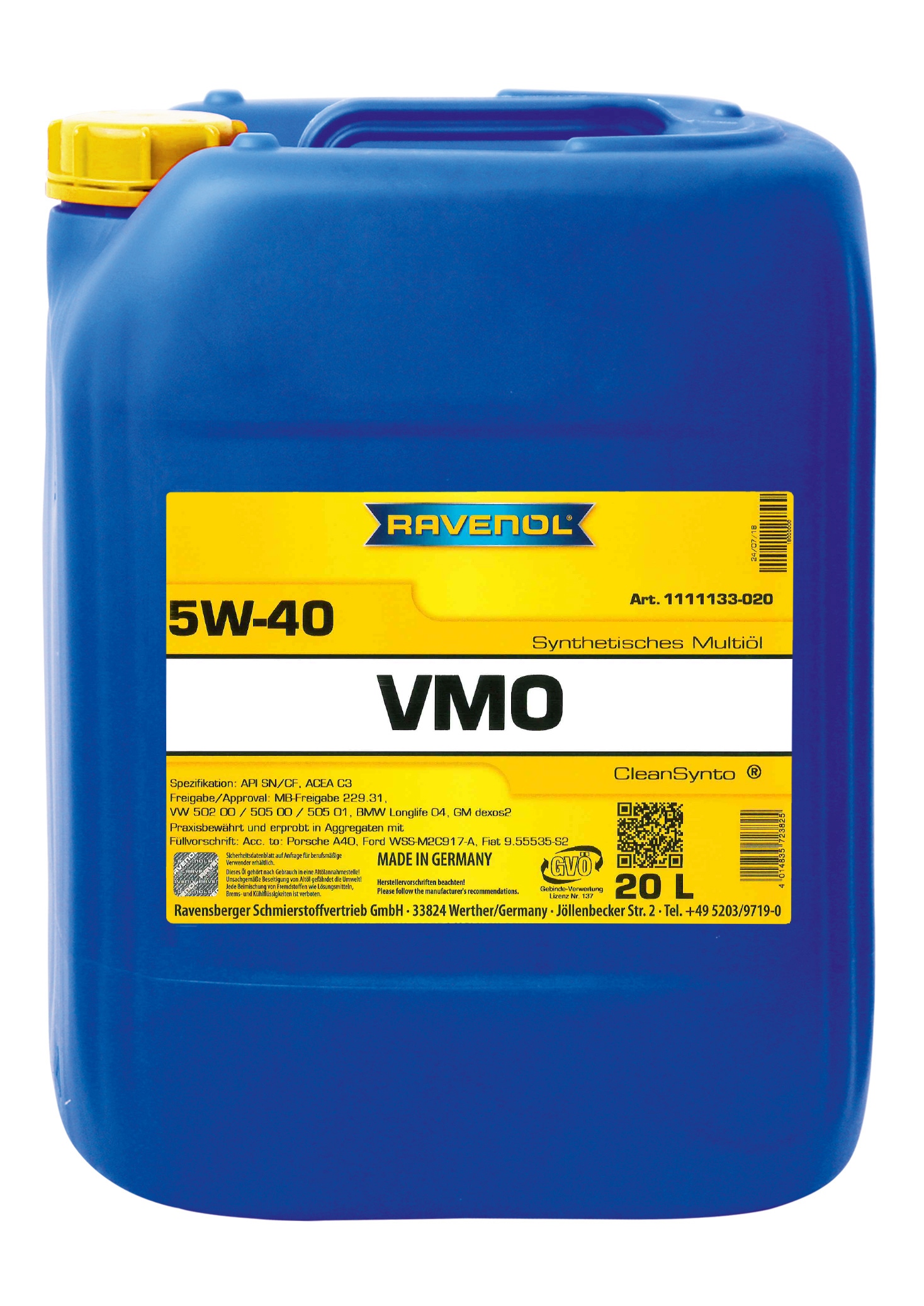RAVENOL VMO SAE 5W-40 | RAVENOL