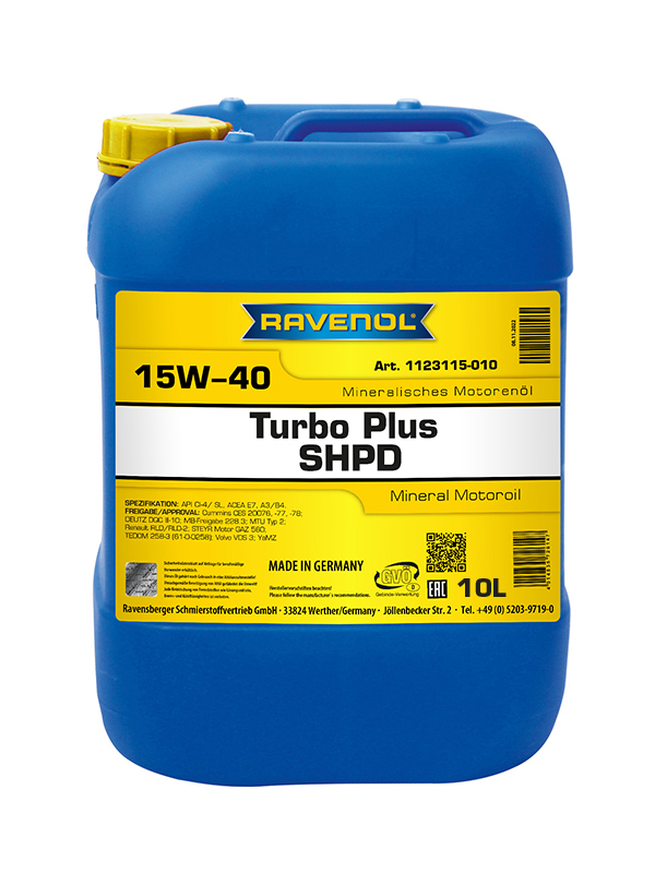 RAVENOL Turbo plus SHPD SAE 15W-40
