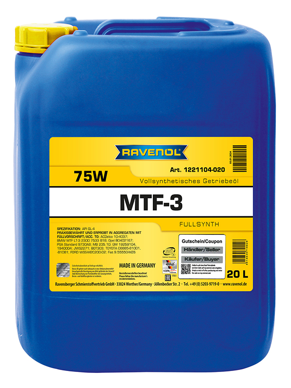 RAVENOL MTF-3 SAE 75W | RAVENOL